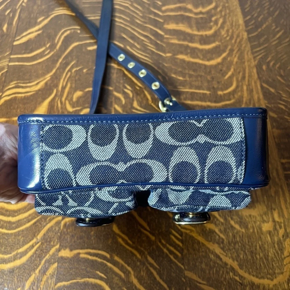 Coach NWT Rare Bleeker Signature Denim Jessie Swing Crossbody/Shoulder Bag